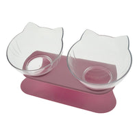 Tilted Transparent Cat Feeder Bowl — image 8