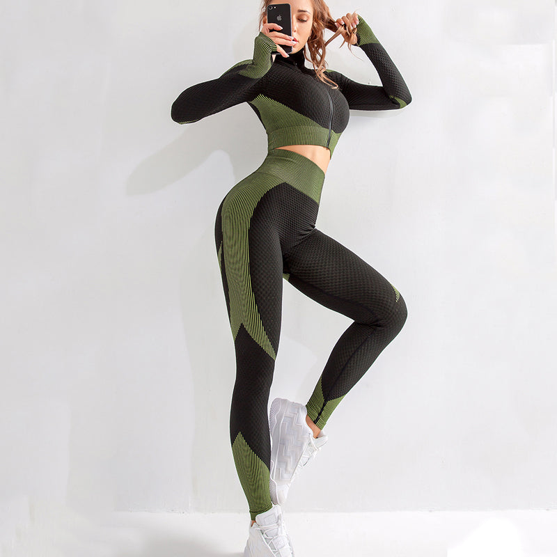 Women’s Zip Yoga Gym Set — image 16