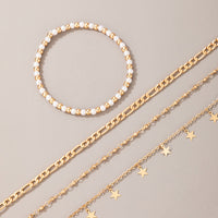 Four-Piece Star Tassel Anklet Set — image 5