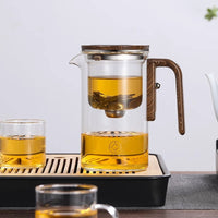Magnetic Glass Tea Pot with Wood Handle — image 5