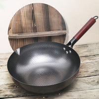 Handmade Iron Wok with Optional Lid — image 3