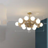 Modern Nordic Glass Chandelier — image 8