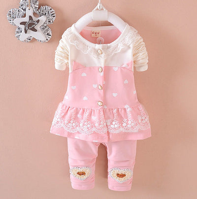 Baby Girl Cardigan and Pants Set