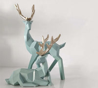 Modern Resin Deer Statue Set — image 6