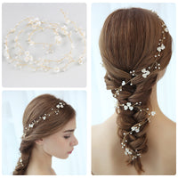 Handmade Pearl Bridal Hair Braid — image 4
