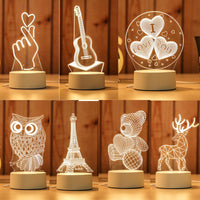 USB Acrylic Creative Night Light — image 2