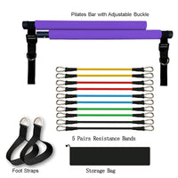 Portable Pilates Bar Resistance Band Set — image 8