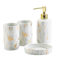 Ceramic Marble Bathroom Wash Set — image 2
