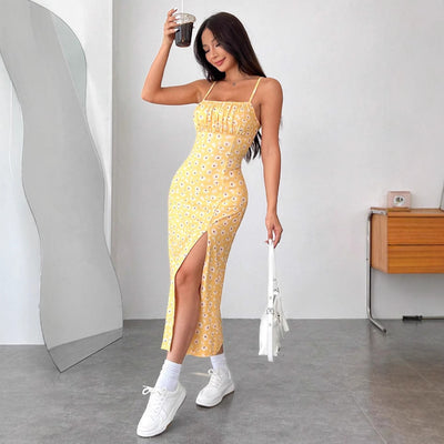 Leopard Print Sheath Long Dress