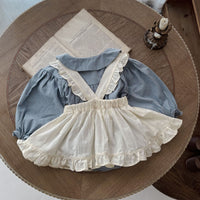 Plaid Baby Girl Romper and Skirt Set — image 3