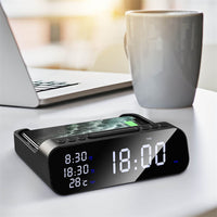 3-in-1 Wireless Charger Alarm Clock — image 3
