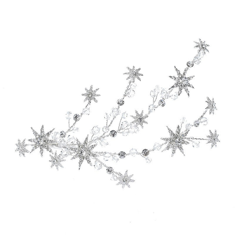 Silver Rhinestone Bridal Side Hair Clip — image 2