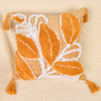 Embroidered Leaf Pillow Cover — image 4