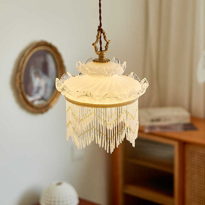 Glass Tassel Bedroom Chandelier