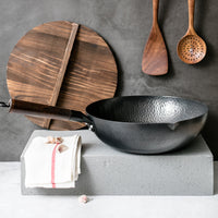 Handmade Iron Wok with Optional Lid — image 7