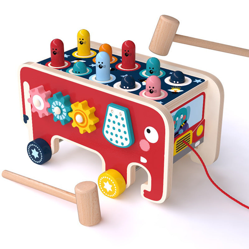 Wooden Montessori Pounding Bench Toy — image 3