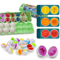 Montessori Shape Matching Egg Toy Set — image 2