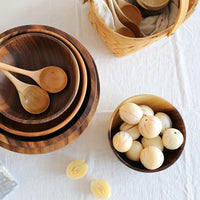 Natural Wooden Salad Bowl — image 3