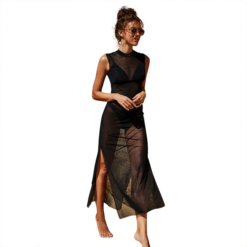 Sleeveless V-Neck Beach Blouse — image 4