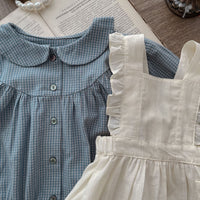Plaid Baby Girl Romper and Skirt Set — image 4