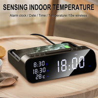3-in-1 Wireless Charger Alarm Clock — image 8
