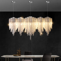 Tassel Aluminum Chain LED Chandelier