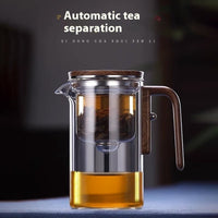 Magnetic Glass Tea Pot with Wood Handle — image 2