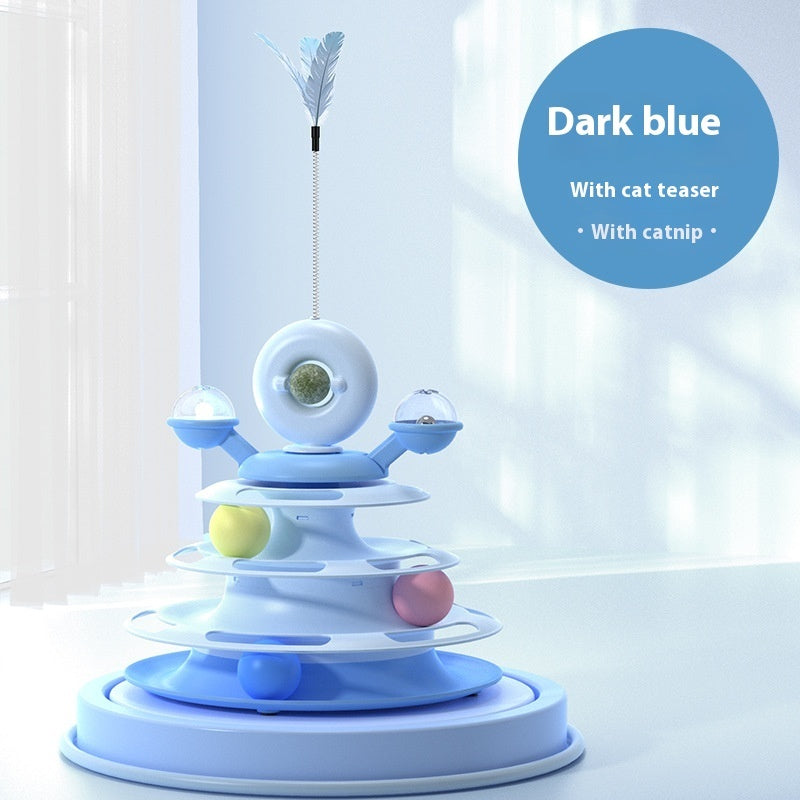 Four-Level Interactive Cat Ball Track Toy — image 7