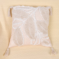 Embroidered Leaf Pillow Cover — image 5