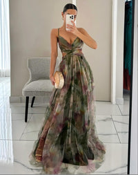 Mesh Print Slip Dress — image 6