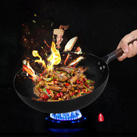 Handmade Iron Wok with Optional Lid — image 4