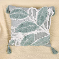 Embroidered Leaf Pillow Cover — image 2
