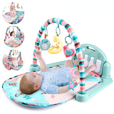 Baby Piano Play Mat with Toy Rack