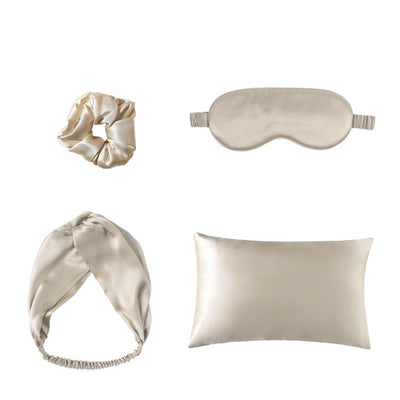 Satin Sleep Eye Mask and Pillowcase Gift Set