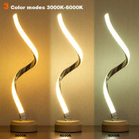 Dimmable LED Spiral Table Lamp — image 7