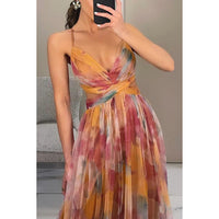 Mesh Print Slip Dress — image 4