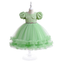 Girls Halloween Puff Sleeve Dress — image 5