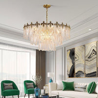 Layered Glass Living Room Chandelier — image 2