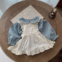 Plaid Baby Girl Romper and Skirt Set — image 2