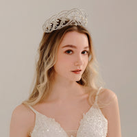 Silver Light Luxury Bridal Headdress — image 3