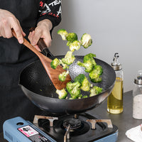 Handmade Iron Wok with Optional Lid — image 2