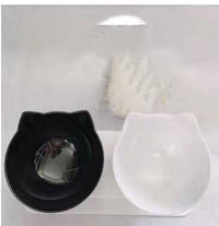 Tilted Transparent Cat Feeder Bowl — image 4