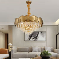 Stainless Steel Crystal Chandelier