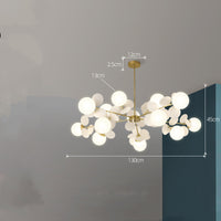 Modern Nordic Glass Chandelier — image 5