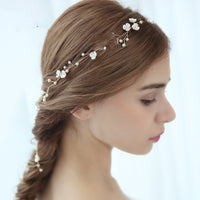 Handmade Pearl Bridal Hair Braid — image 5