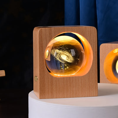3D Crystal Ball USB Night Light