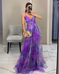 Mesh Print Slip Dress — image 7