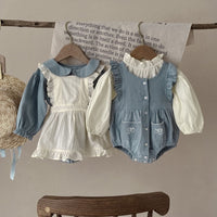 Plaid Baby Girl Romper and Skirt Set — image 6