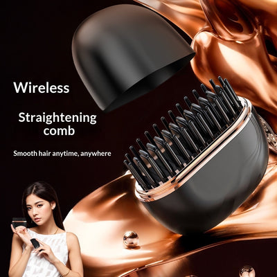 Mini USB Rechargeable Hair Straightener Comb