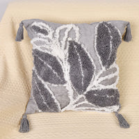 Embroidered Leaf Pillow Cover — image 6